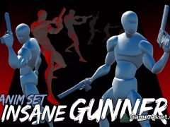 Insane Gunner AnimSet (Unity)