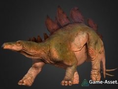 3D-Model - Jurassic Park Stegosaurus for your Games/Movies