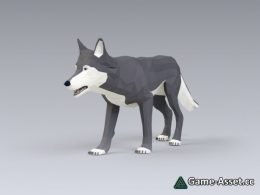 Low Poly Wolf | 3dsMAX CAT Rig + Animations