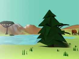 Lowpoly Trees and Bushes