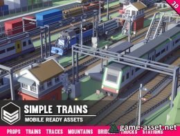 Simple Trains - Cartoon Assets