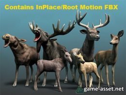 Forest Animal - Deer & Moose Family Pack