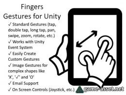 Fingers - Mobile Touch Input Finger Gestures for Unity