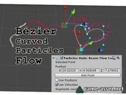 Bezier curved particles flow editor