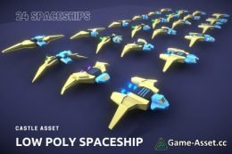3D Low Poly Spaceship