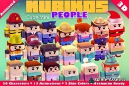 KUBIKOS - People 20 Animated Cube Characters
