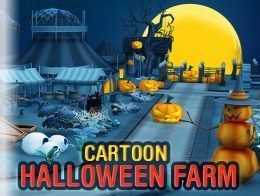 Cartoon Halloween Farm
