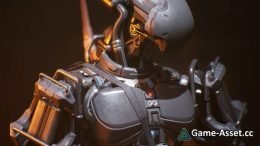 Sci-fi Samurai Robot