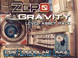 Space Station Level Asset Pack - Zero Gravity PBR / Unity 5 v2