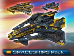 Spaceships Pack X3