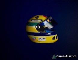 3D Model – Ayrton Senna Helmet