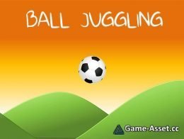 Soccer Ball Finger Juggling - flick the ball - mobile ready project