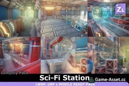 Lowpoly Pack : Modular Sci-Fi Station