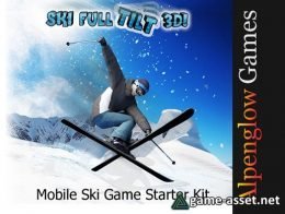 Mobile Ski Game with Tilt Controls Complete project