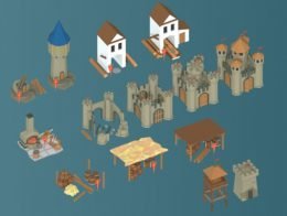 Low Poly Medieval Buildings v1.0