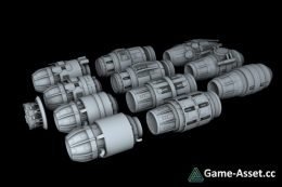 Ship Engine Pack Part I 3D model