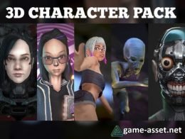3D Character Pack (4 characters) LuciSoft