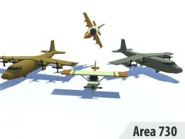 Stylized Low Poly Planes Pack