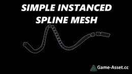 Simple Instanced Spline Mesh