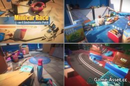 Minicar Race 4 Environments Pack