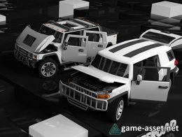 Low Poly Destructible Cars 2 - Offroad