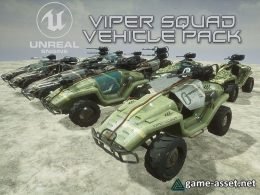 Viper Squad Vehicle pack Low-poly 3D model