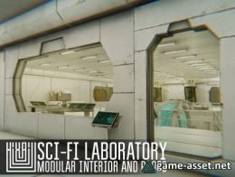 Sci-fi laboratory - modular interior and props
