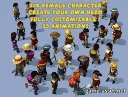 20k Animated Fantasy Female Characters