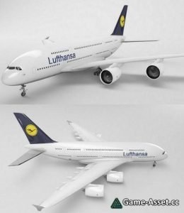 3D Model - Lufthansa A380