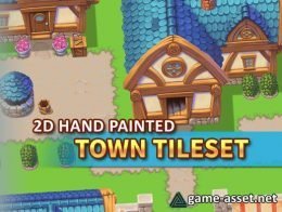 2D Hand Painted - Town Tileset