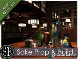 Sake Glassware Prop Pack and Modular Build Kit