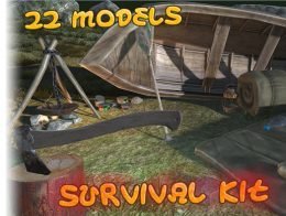 Survival Kit and Rocks Set