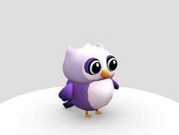 Cute Low Poly Owl v1.0