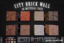 City Brick Wall - 4K Material Pack