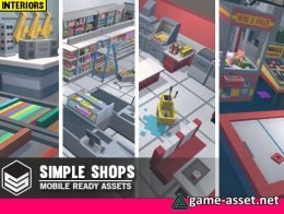 Simple Shop Interiors - Cartoon assets