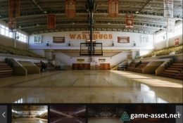 High School Basketball Gym - (Day/Night/Afternoon/Midnight Lighting)