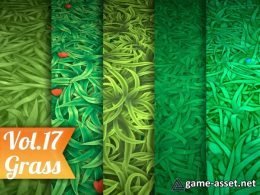 Stylized Grass Vol 17 - Hand Painted Texture Pack Texture