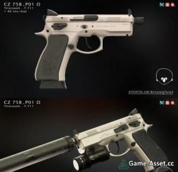 3D-Model - Pistol CZ 75 B P01