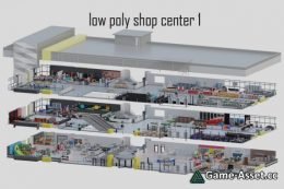 low poly shop center 1