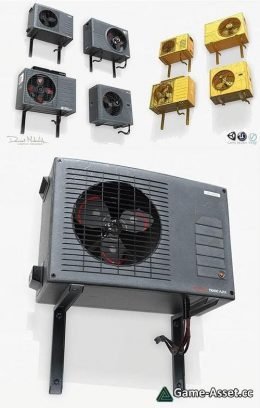 3D-Model - Sci-fi Airconditiong PBR
