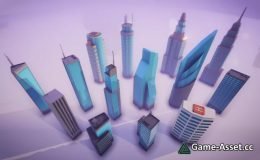 LowPoly City Vol.2 Skyscrapers
