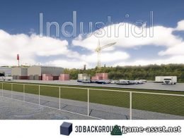 3D Industrial Background