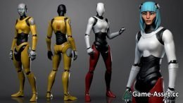 Female Mannequin Character for Stylized Females and official female body