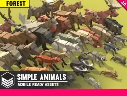 Simple Forest Animals - Cartoon Assets