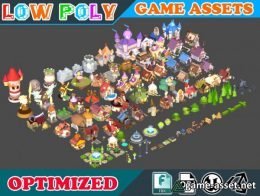 Low poly Cartoon Kingdom KIT - Game Assets Low-poly 3D model