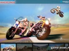 Ridable MotorBikes: Multiplayer Advanced Pack - 3 Bikes - damage & animations