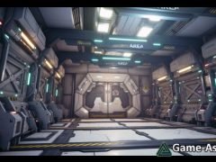 Sci-Fi Corridor 3D by Eric Huang (With UE Assets)