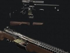 3D Model - M1941 Johnson Rifle