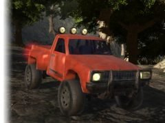 Offroad Pickup + Animated Hands