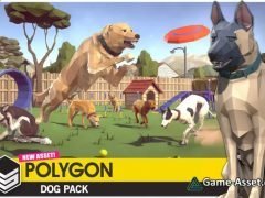 POLYGON - Dog Pack Low Poly 3D Art by Synty